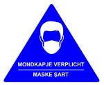 CRNA-MNDKP - mondkapje verplicht - TURKS_UniekeStickers6